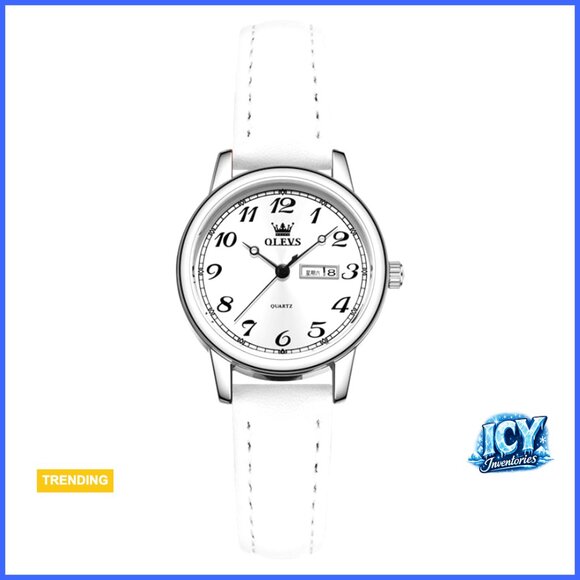 Leather Strap Quartz Watch Minimalist Design Water Resistant main image 7